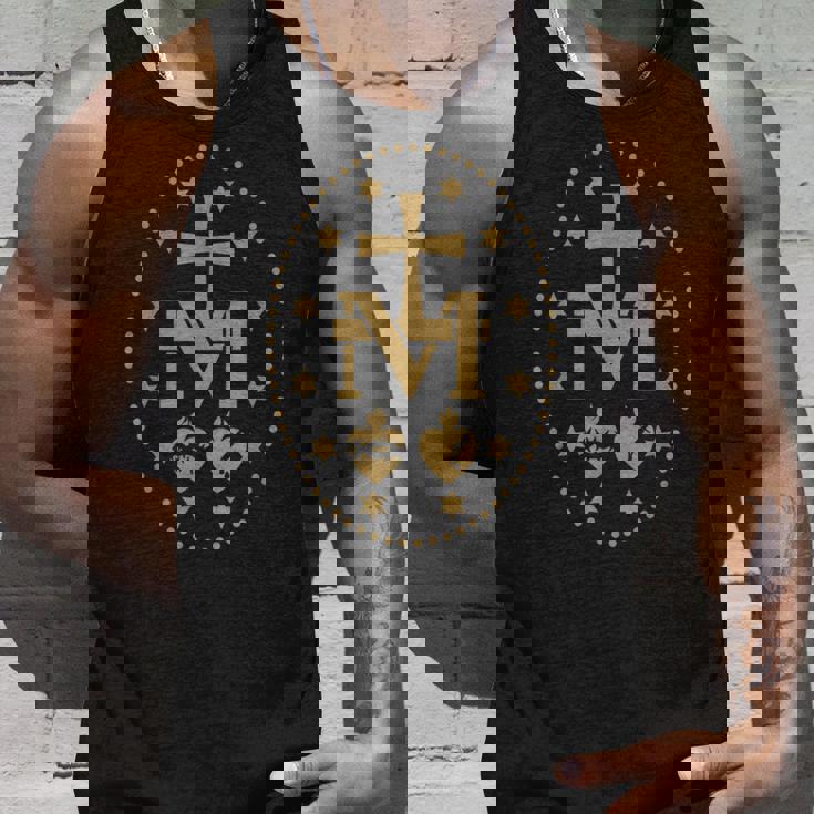 聖母マリアの奇跡のメダル カトリック聖母 タンクトップ 彼への贈り物