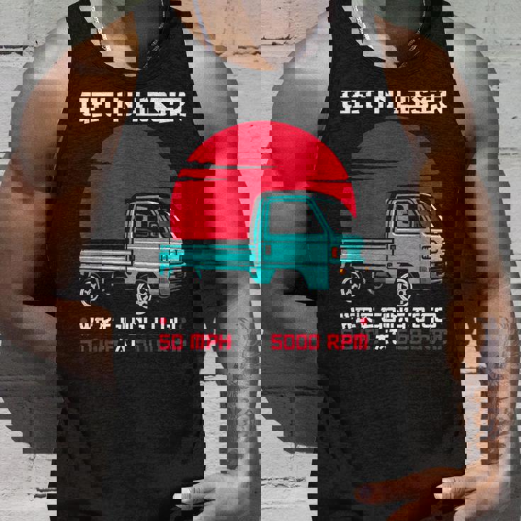 軽トラックジャパン ミニトラック Get In Loser 日本トラック タンクトップ 彼への贈り物