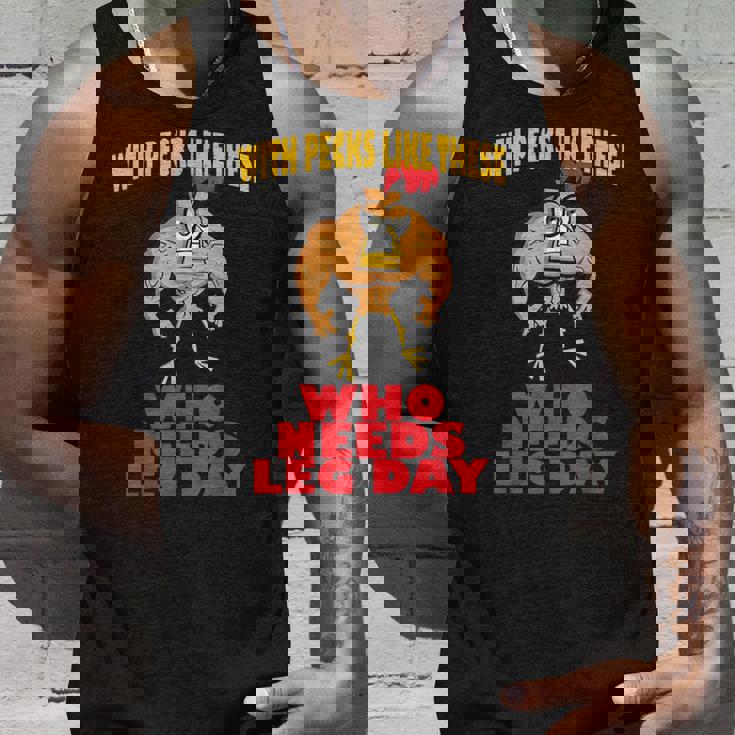 面白いジムフィットネスワークアウトtシャツ チキンレッグ タンクトップ 彼への贈り物