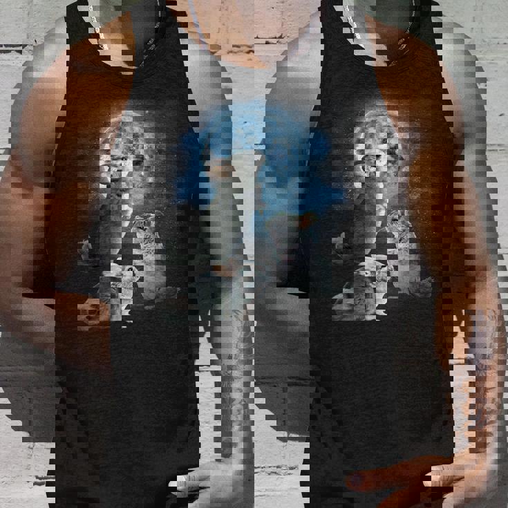 面白いチンチラシャツ 月に吠えるチンチラ タンクトップ 彼への贈り物