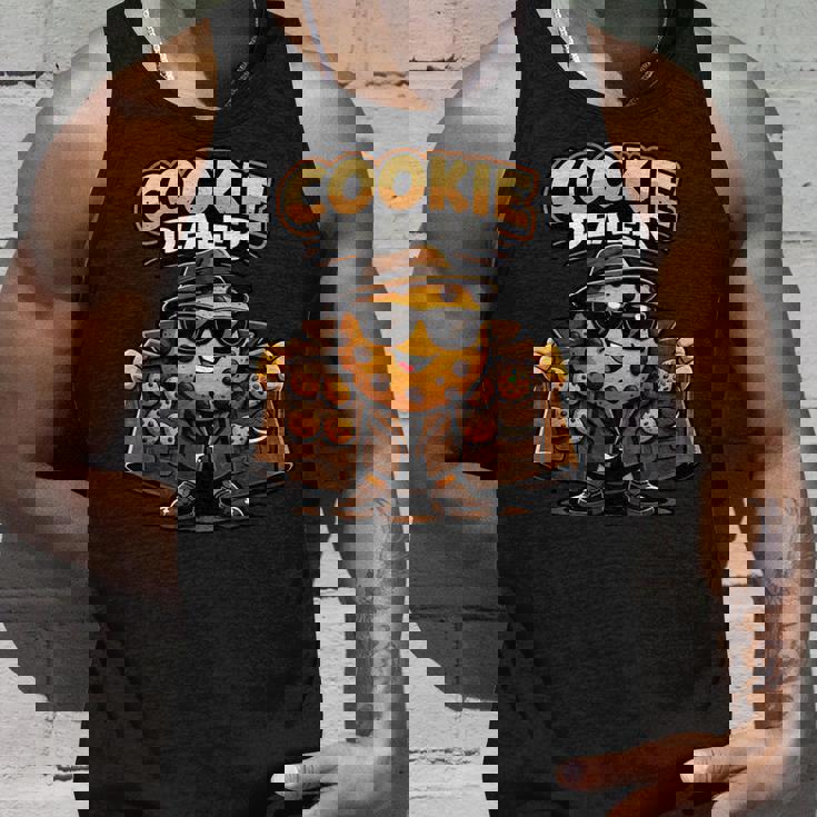 面白くて愛らしいクッキーディーラーかわいい漫画のパン屋 タンクトップ 彼への贈り物