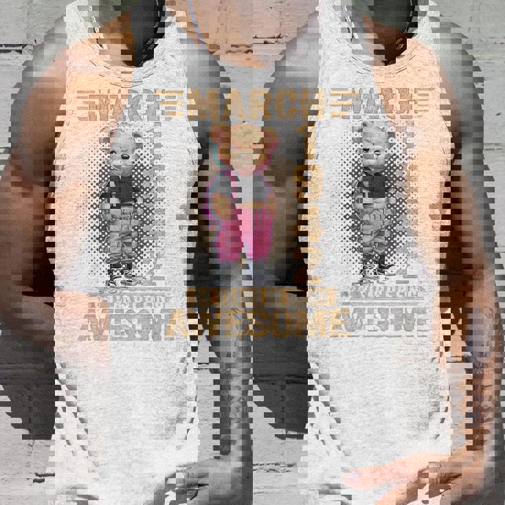 1942年3月 84歳の誕生日 84歳のテディベア Being Awesome タンクトップ 彼への贈り物