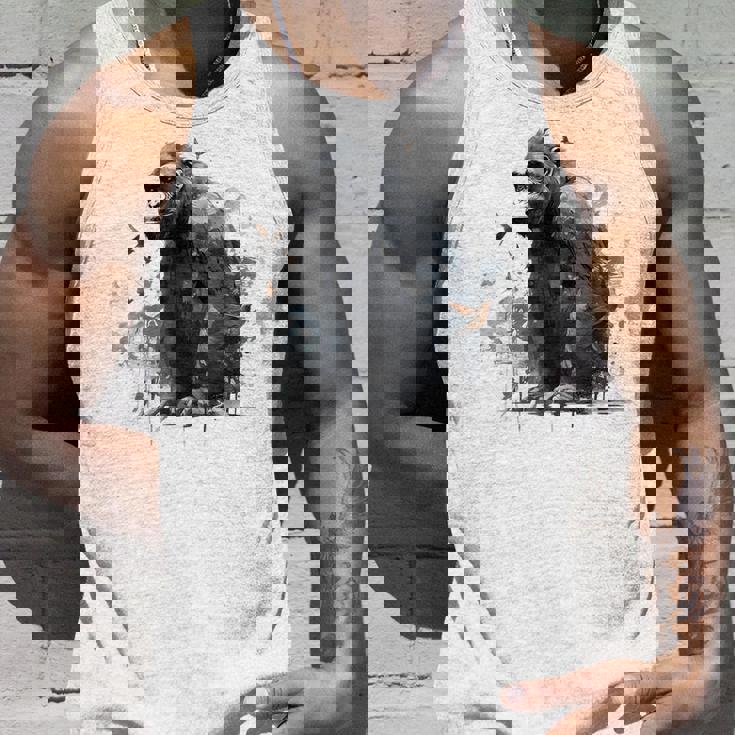 Gorilla Lover アートワーク 鳥 動物 モチーフ ゴリラ タンクトップ 彼への贈り物