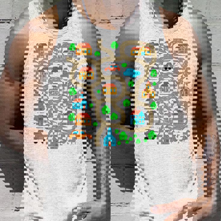 Play Cars On Dad's Back Mat Road Car Race Track Festa Del Papà Canotta Regalos para él