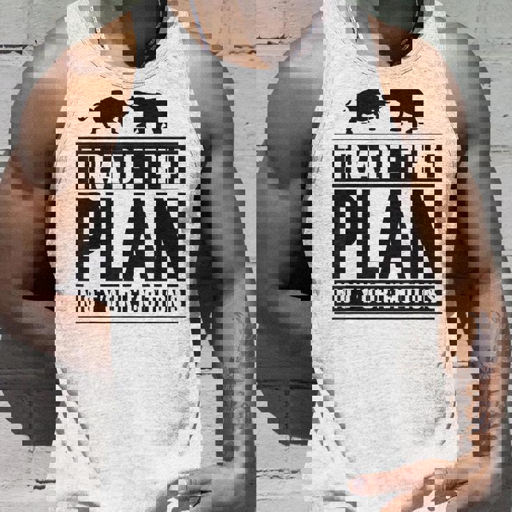 Trade The Plan Not Your Emotions デイトレーダー Trading 株式 証券取引所 タンクトップ 彼への贈り物