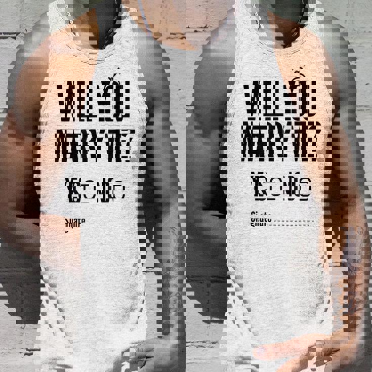 Will You Marry Me Wedding おもしろプロポーズ タンクトップ 彼への贈り物