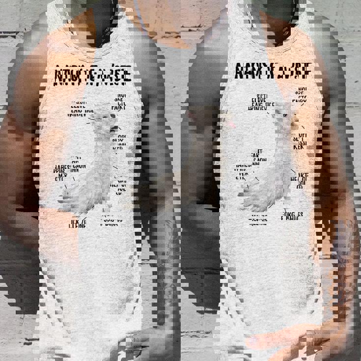 ウエスト・ハイランド・ホワイト・テリア犬の子犬ウェスティの解剖学 タンクトップ 彼への贈り物