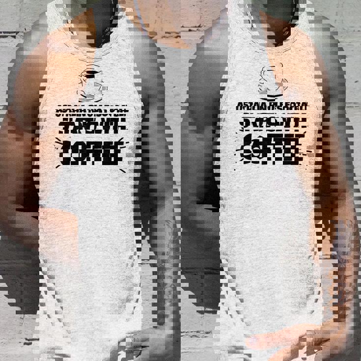 オーストラリアのルールフットボールはコーヒーから始まる タンクトップ 彼への贈り物