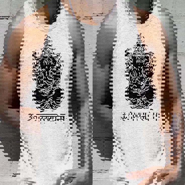 ガネーシュtシャツ サンスクリット語 ガネーシャマントラ タンクトップ 彼への贈り物