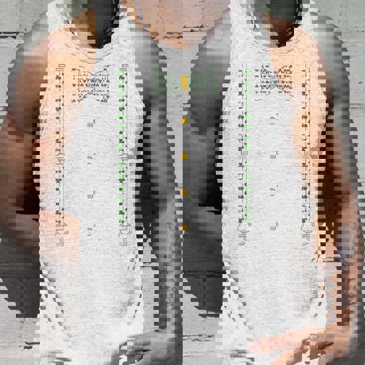 シャムロック 蝶ネクタイ & サスペンダー セントパトリックデー コスチューム タンクトップ 彼への贈り物