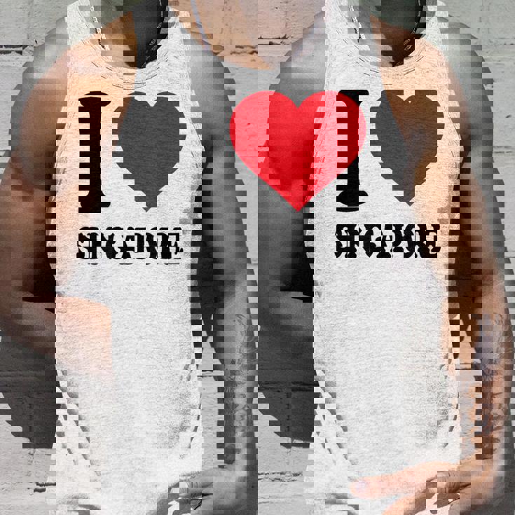 シンガポールへの愛をシンプルに伝える一枚 タンクトップ 彼への贈り物