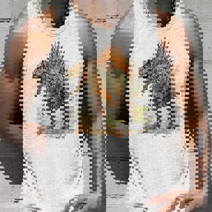 スピノサウルス 恐竜モチーフ イラスト スピノサウルス タンクトップ 彼への贈り物