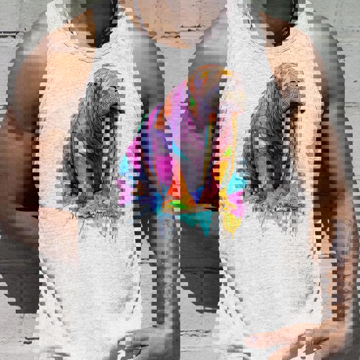 セイウチ 動物 モチーフ イラスト セイウチ タンクトップ 彼への贈り物