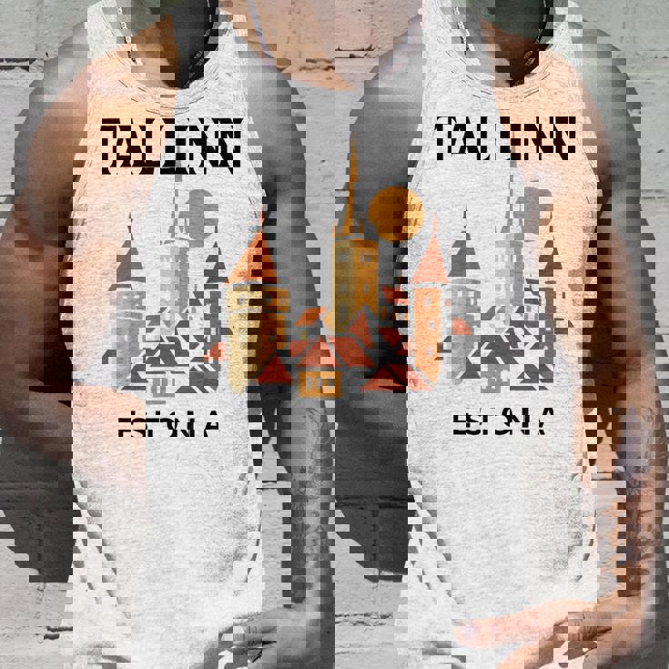 タリン エストニア 中世 旧市街 ヴィンテージ レトロ エストニア タンクトップ 彼への贈り物