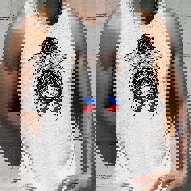 フィリピン 散らかった団子 バンダナ付き フィリピン国旗グラス 長袖tシャツ タンクトップ 彼への贈り物