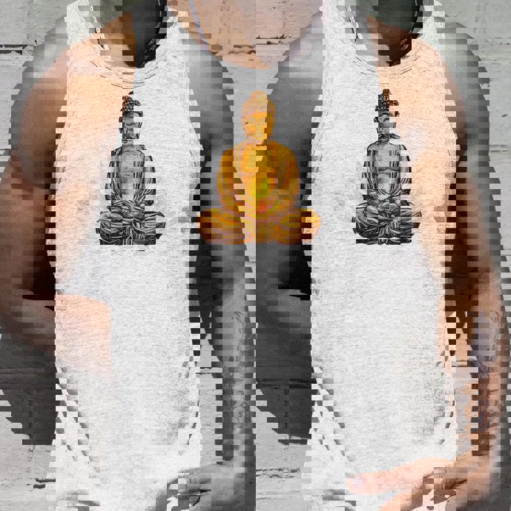 ブッダ 国際ヨガデー バックプリント タンクトップ 彼への贈り物