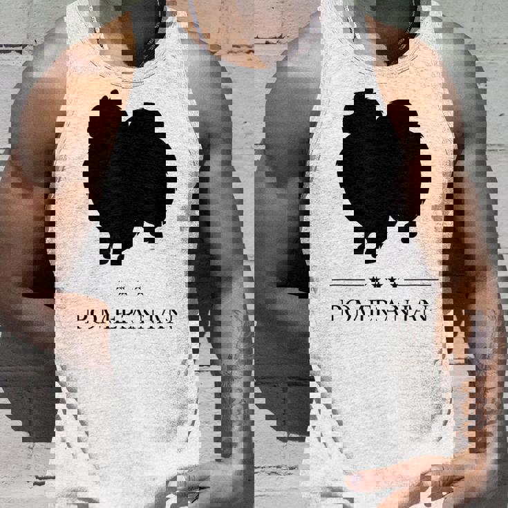 ポメラニアンブラックシルエット タンクトップ 彼への贈り物