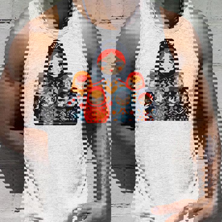 マトリョーシカ ロシア人形 入れ子人形 マトリョーシカ 長袖tシャツ タンクトップ 彼への贈り物