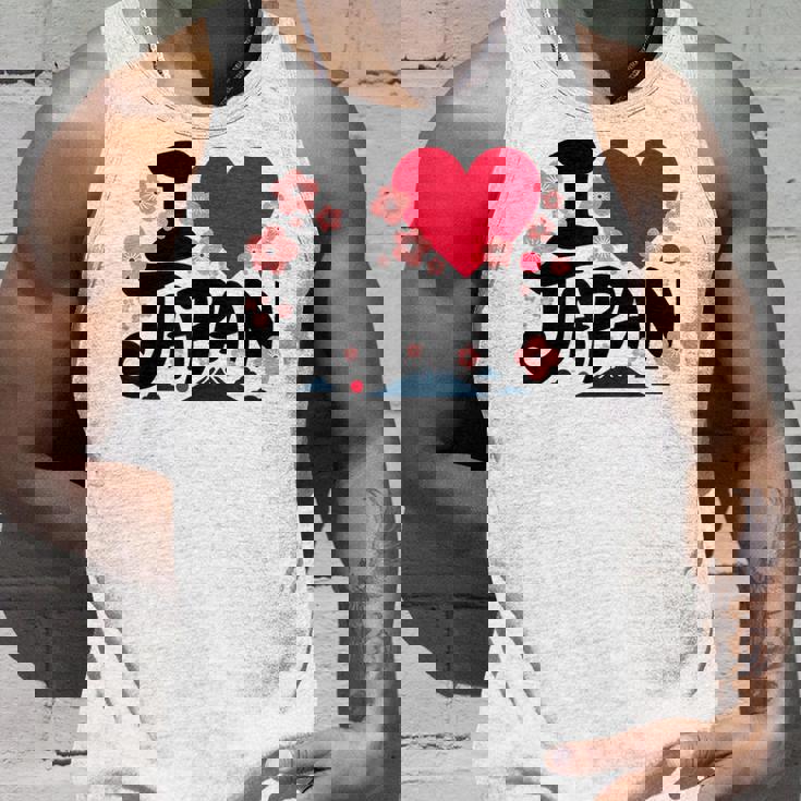 日本人 I Love Japan 桜 旗 富士山 旅行 タンクトップ 彼への贈り物