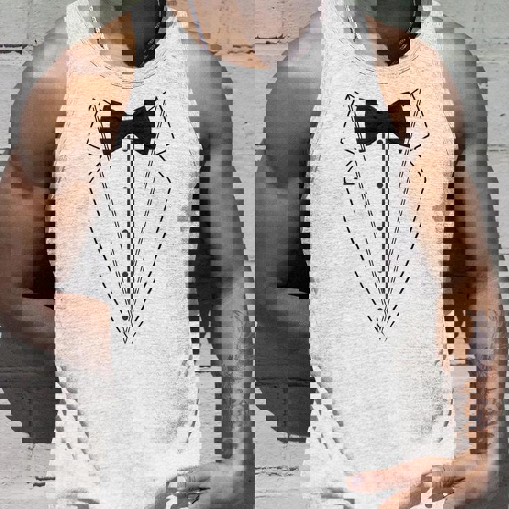 蝶ネクタイ付きホワイトtシャツ タキシード 面白いシャツ タンクトップ 彼への贈り物