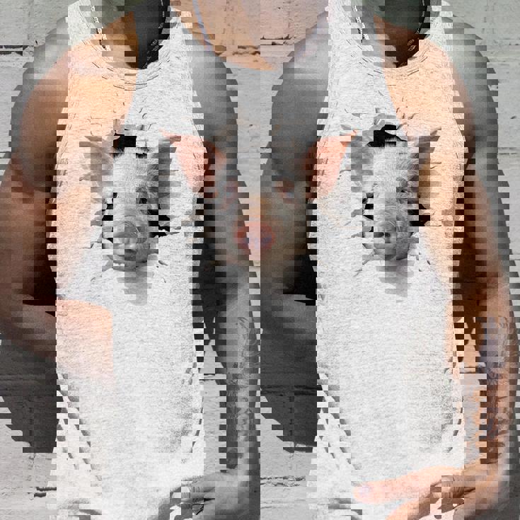 豚 アニマル柄 グラフィック 図面 イラスト 顔 豚 タンクトップ 彼への贈り物