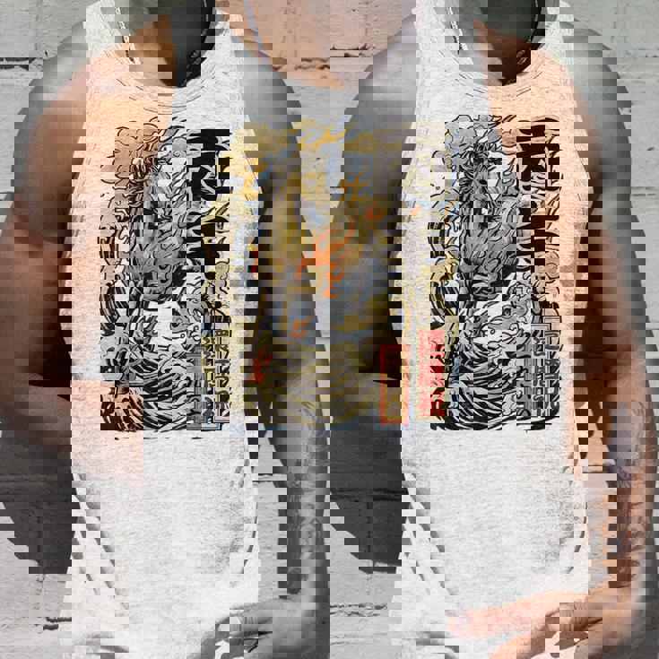 還暦 60歳 丙午 1966年生まれ 火の馬 和柄 波と炎の馬 ヴィンテージ 祝い デザイン タンクトップ 彼への贈り物