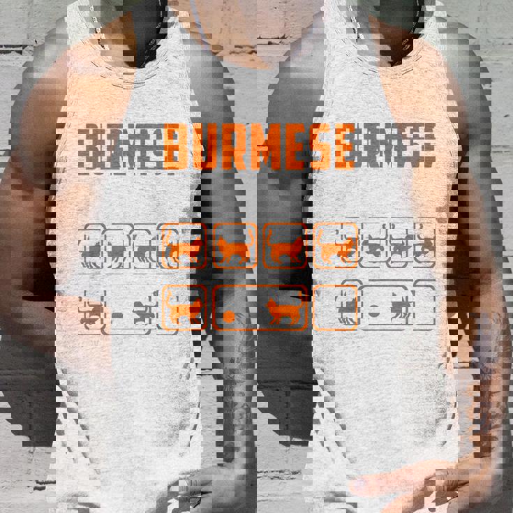 頑固なビルマの猫 トリックおもしろ子猫愛好家 タンクトップ 彼への贈り物