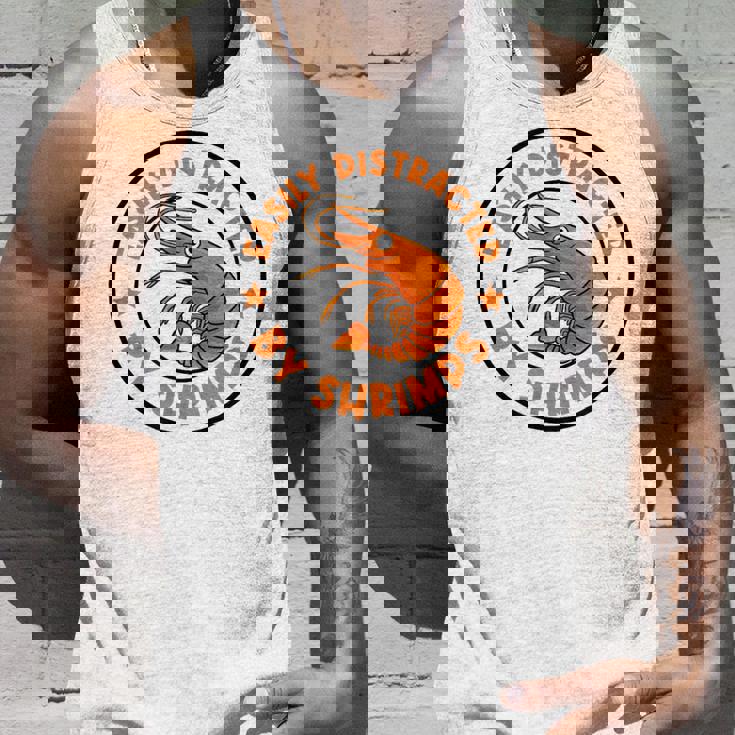 魚介類と海老に気を取られて 面白い海老 タンクトップ 彼への贈り物