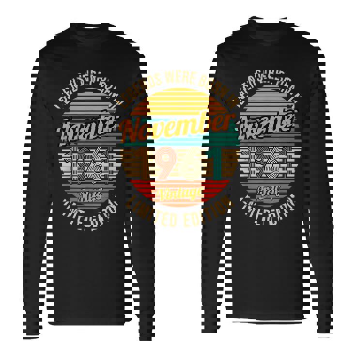 1961年11月生まれのレジェンドたち 62歳の誕生日 長袖Tシャツ