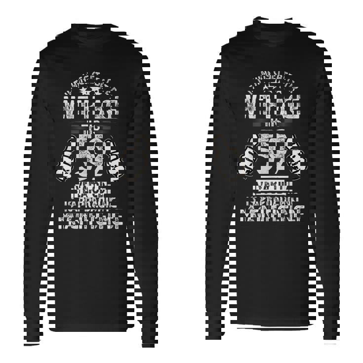 1964年生まれの男性の面白い59歳の誕生日 第59章 長袖Tシャツ