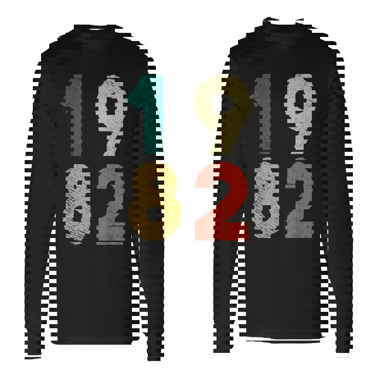 1982 デザイン レトロバースデーヴィンテージ 1982 長袖Tシャツ