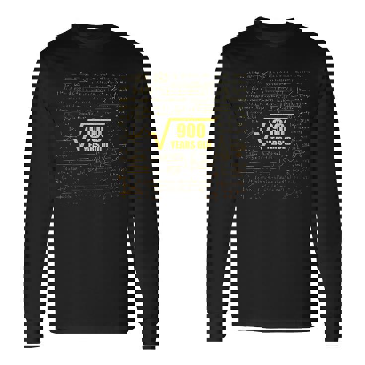 30歳の誕生日 四角根 900 30歳 算数 楽しい 長袖Tシャツ ギフトのアイデア