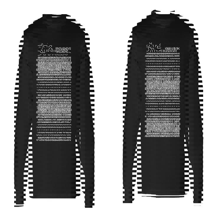 314 円周率 パイ《数学》【変なデザイン屋さん】理数系 数字 メッセージ 面白い 長袖Tシャツ