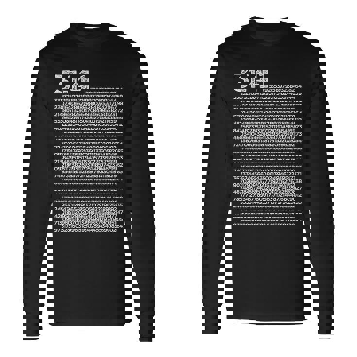 314 円周率の日 数学 非合理数 円周率 長袖tシャツ 長袖Tシャツ