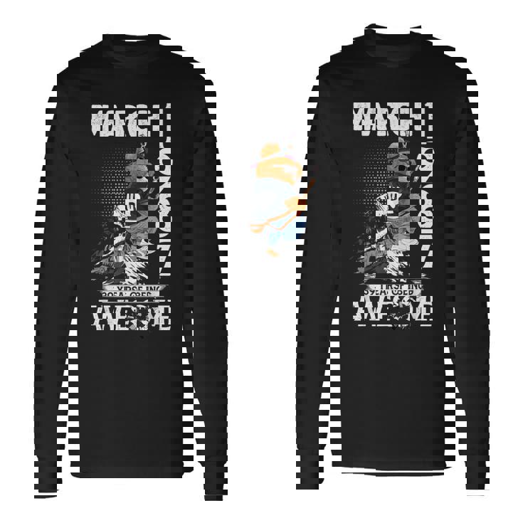 39Th Birthday Legends March 1987Intage 39 Years Old 長袖Tシャツ