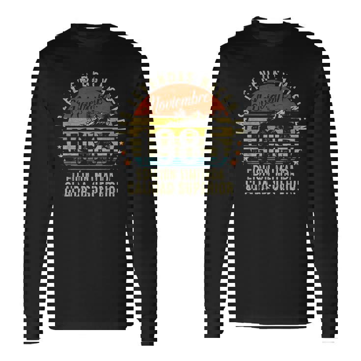 40 Años Cumpleaños Las Leyendas Nacen En Noviembre 1985 Camiseta de manga larga