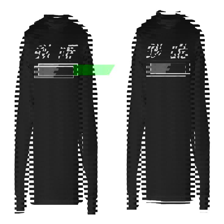 50Th Birthday 50 Life 50 Years Life Loading Bar 50 Percent 長袖Tシャツ