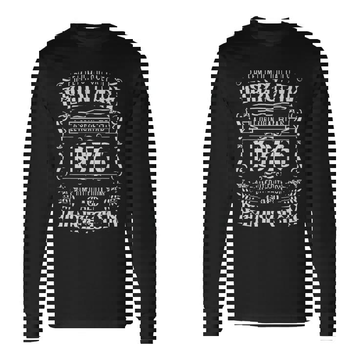 50歳の誕生日レジェンドは1976年2月に誕生しました。 長袖Tシャツ