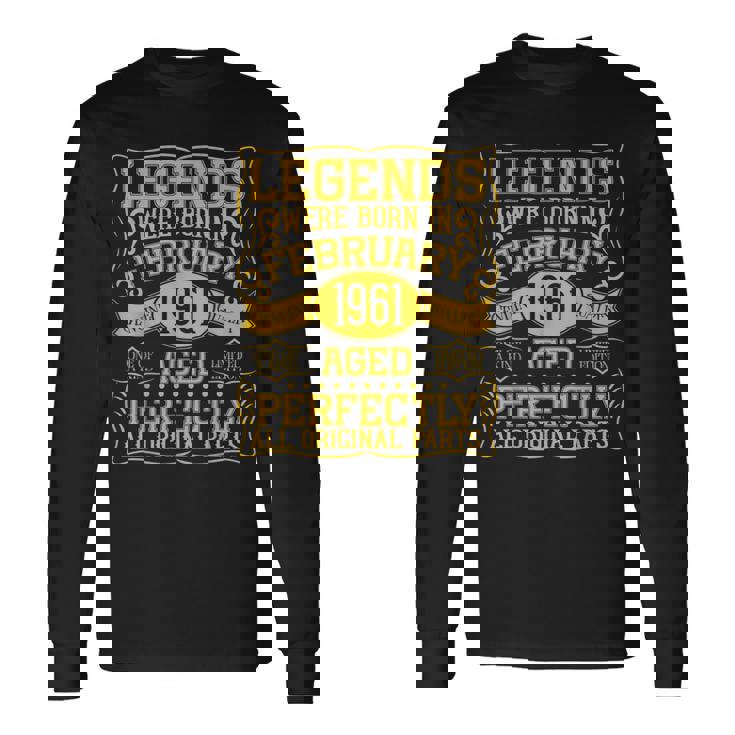 55歳の誕生日伝説は1961年2月に誕生しました。 長袖Tシャツ
