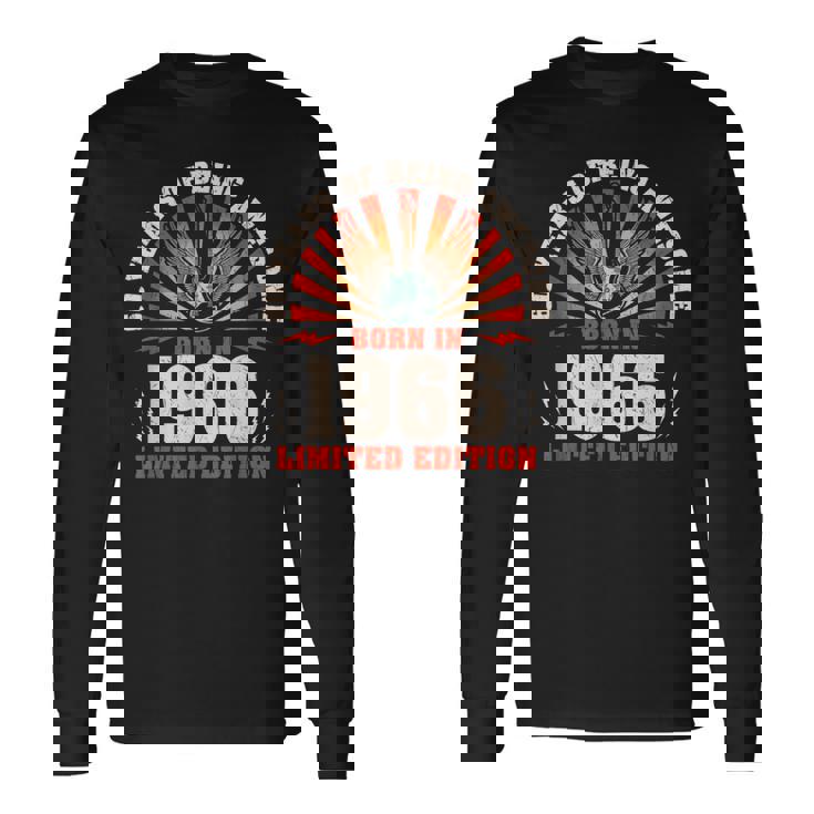 60歳の誕生日 60歳のギタリスト ギター愛好家 1966年生まれ 長袖Tシャツ