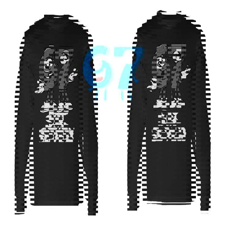67 シックスセブン 6-7 Gen Alpha イタリアンブレインロットゲームミーム 長袖Tシャツ