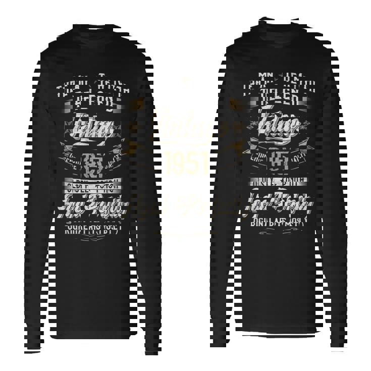 75歳の誕生日プレゼント ヴィンテージ 1951年 男性 面白い 75歳 1951年 長袖tシャツ 長袖Tシャツ