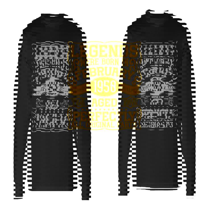 76歳の誕生日伝説は1950年2月に誕生しました。 長袖tシャツ 長袖Tシャツ