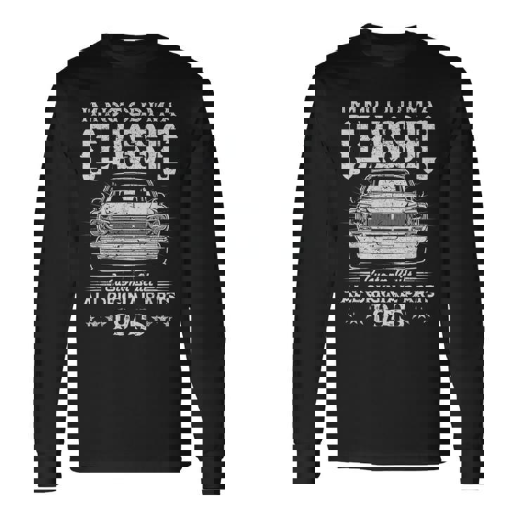 81 歳のギフト ヴィンテージ クラシック カー 1945 81 歳の誕生日 長袖Tシャツ