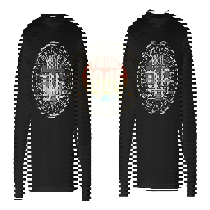 81歳 ヴィンテージ 1945年限定版 81歳の誕生日 長袖Tシャツ