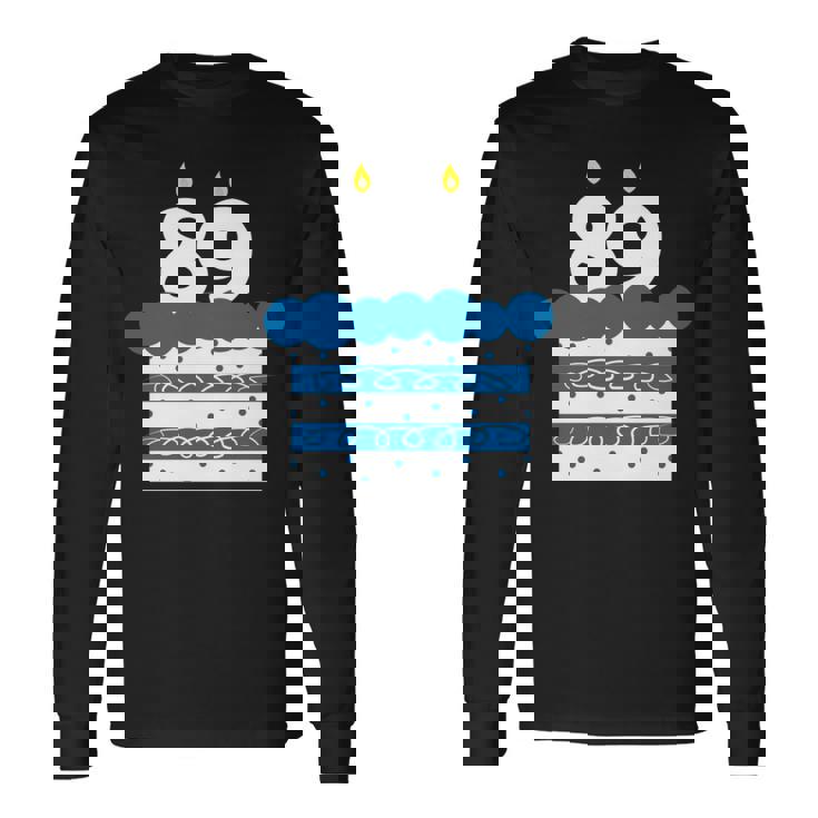 89 歳の誕生日番号 89 89 歳の誕生日番号 長袖tシャツ 長袖Tシャツ