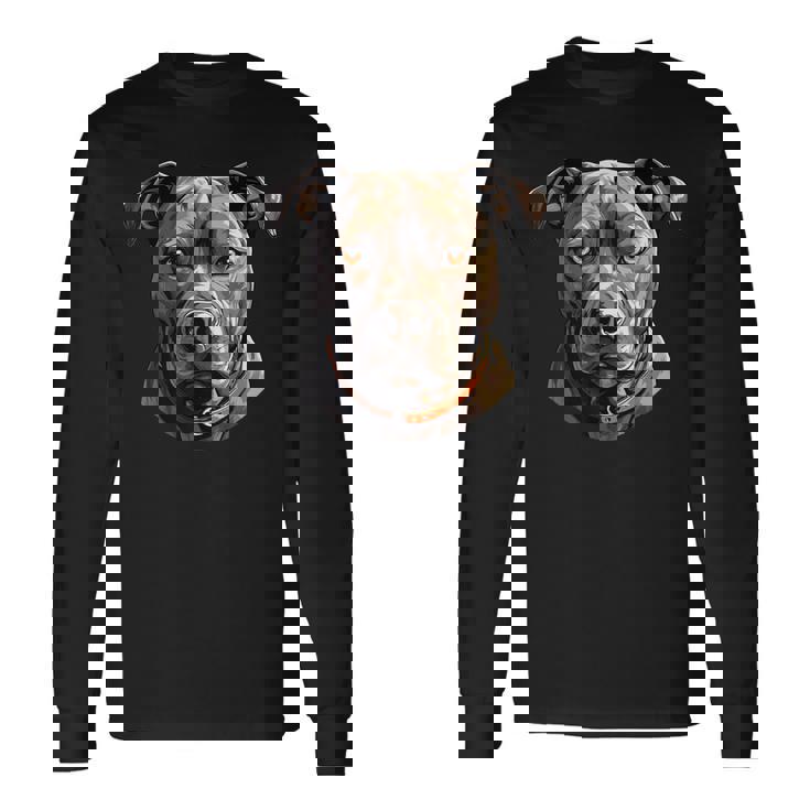 American Pitbull Dog アメリカンピットブル 長袖Tシャツ