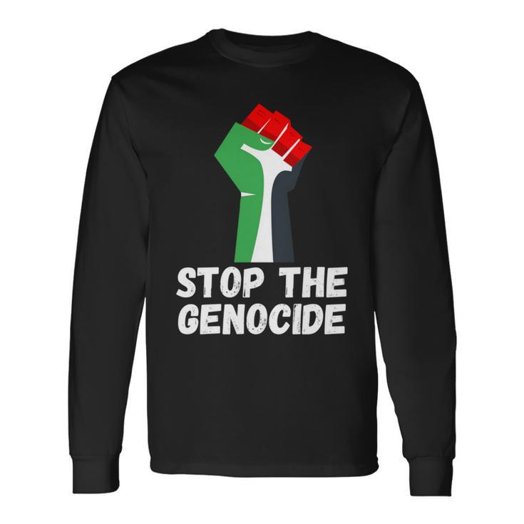 Arrêtez Le Génocide Manche Longue T-shirt à manches longues