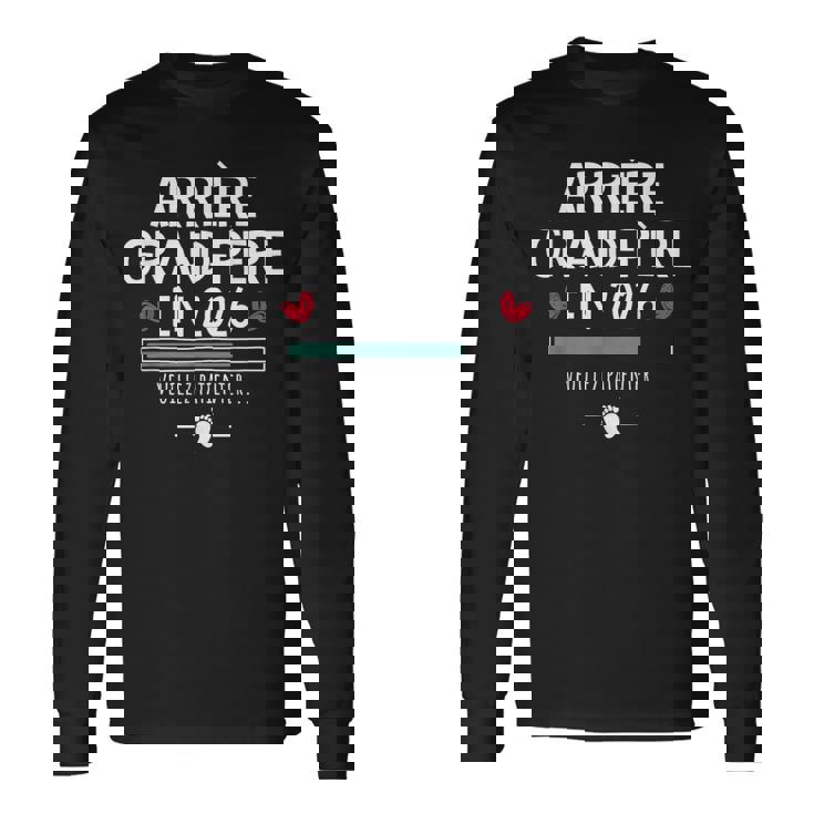 Arrière-Grand-Père En Attente Annonce Grossesseurprise T-shirt à manches longues