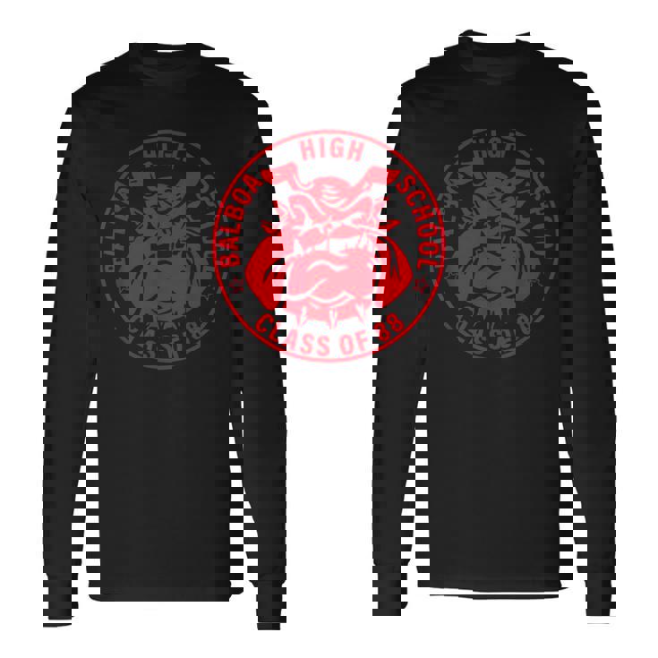 Balboa Highchool Bulldog Class Of 1988 パナマ運河ゾーン 長袖Tシャツ